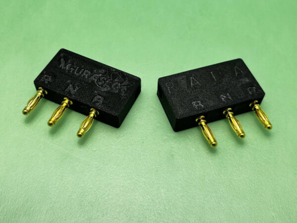 Conector ultracompacto de bananas personalizable